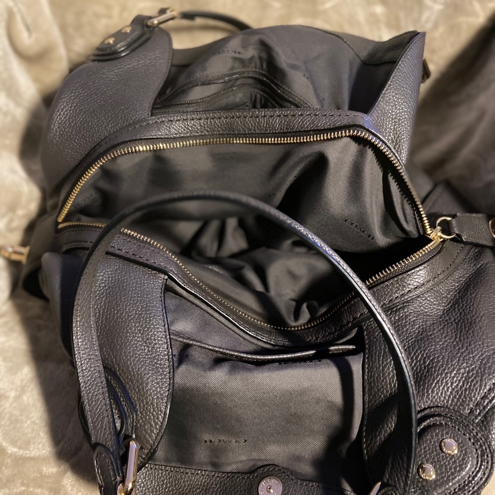 COACH EDIE 31 GOLD/GUNMETAL SHOULDER BAG - Picture 3 of 5